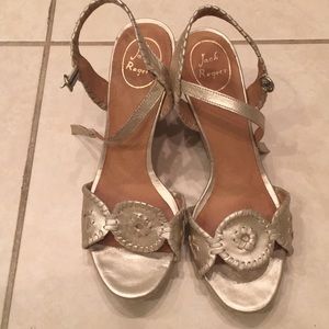 Jack Rogers Metallic Wedge
